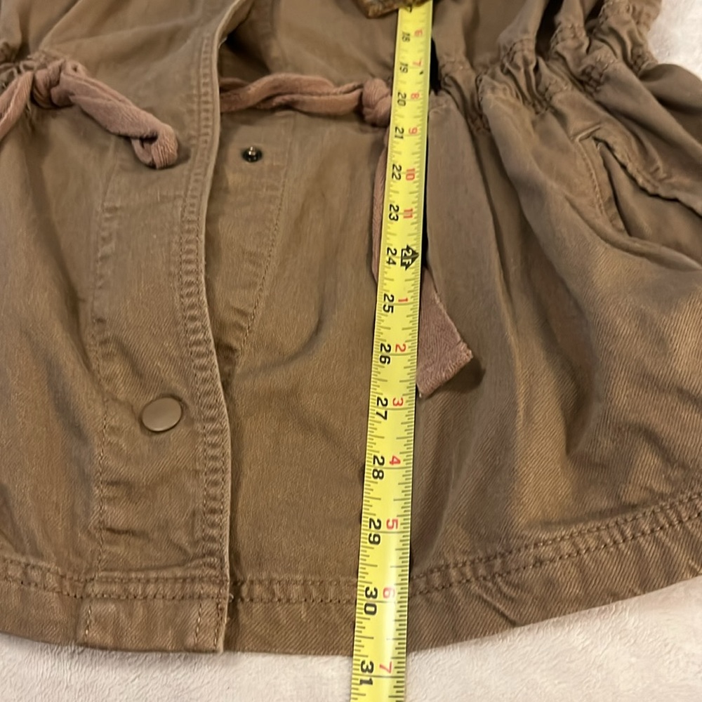 Terra & Sky Brown Cinched Funnel Neck Utility Cargo Technical Field Jacket 2X - Picture 7 of 10